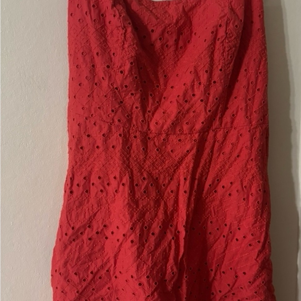 Old Navy Red Eyelet Dress